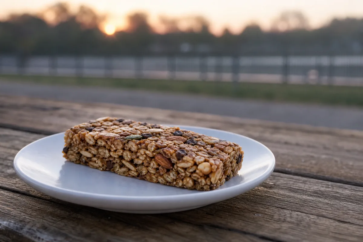 Barre de céréales maison, la collation de secours d’un matin de course